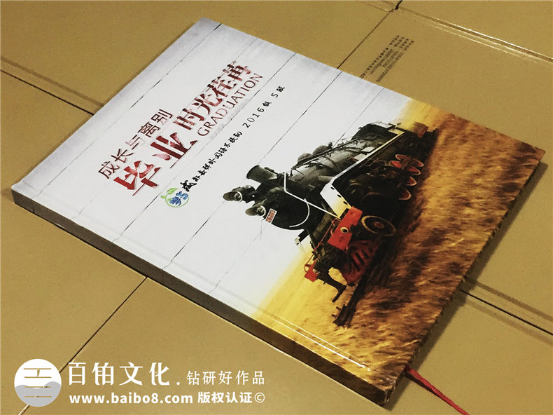 初中畢業(yè)紀(jì)念冊設(shè)計(jì)-時光的小火車記錄著校園成長-嘉祥外國語學(xué)校