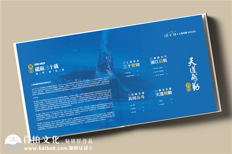上市集團(tuán)公司三十周年紀(jì)念冊(cè)-企業(yè)發(fā)展成果回顧畫冊(cè)設(shè)計(jì)
