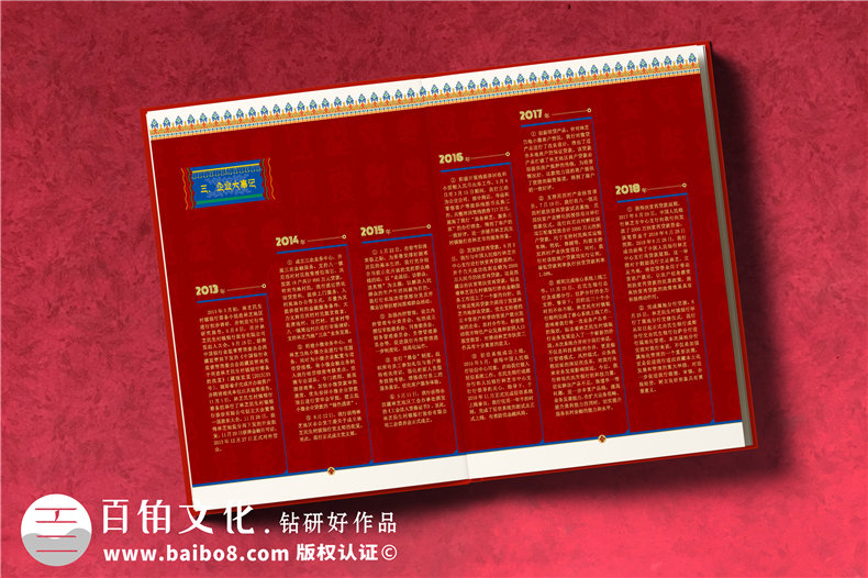 單位十周年慶紀(jì)念相冊方案-企業(yè)周年冊怎么設(shè)計比較大氣