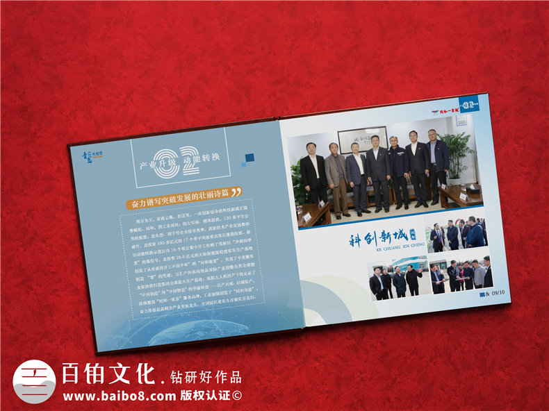 城市發(fā)展回顧紀念冊-記錄高新區(qū)開發(fā)建設的畫冊影集