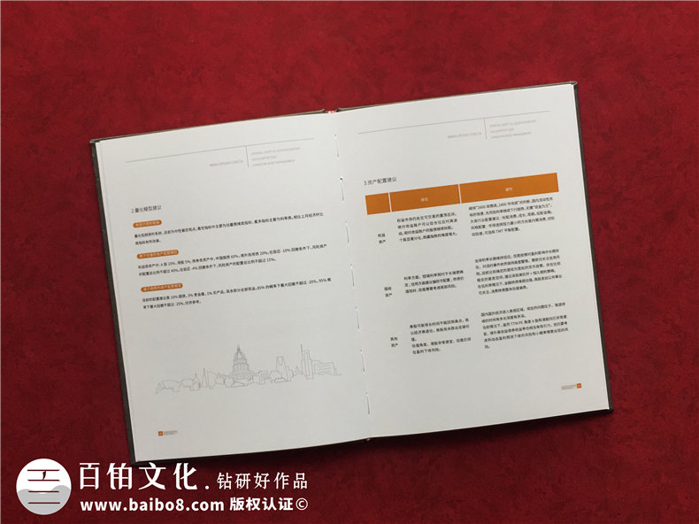 基金管理公司業(yè)績(jī)資料匯報(bào)畫(huà)冊(cè)-精裝資產(chǎn)配置報(bào)告圖冊(cè)怎么做