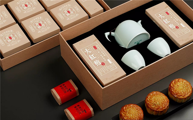 一套茶葉商務(wù)禮品定制設(shè)計 成都茶葉禮品盒包裝設(shè)計案例