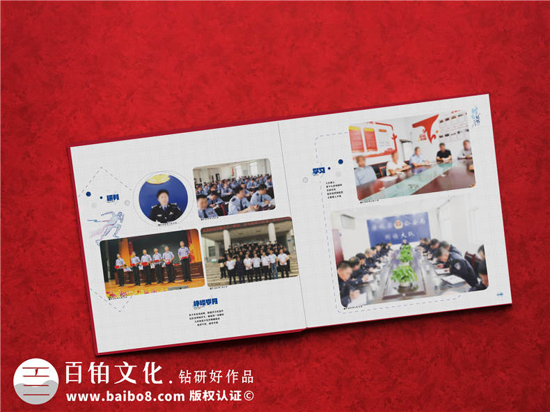 公安機關(guān)人民警察退休紀念相冊-單位局領(lǐng)導(dǎo)從警員30年離任畫冊樣本