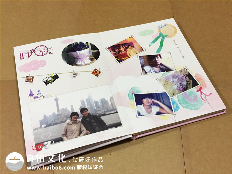 結婚十周年紀念冊-情侶相冊定制-戀愛紀念冊設計